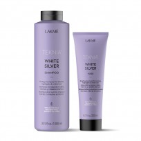 Shampoo y Máscara Tonalizador de Rubios y Mechas White Silver Lakme