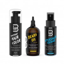 Kit Aceite para Barba Argan Oil+ Tinte para Barba Temporary Hair Black+AFTERSHAVE X100 LEVEL3 Aqua LEVEL3