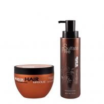 Kit Nutritivo Chico Shampoo + Tratamiento Sin Sulfatos Argan Oil Morocco