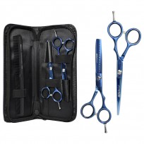 Kit Tijeras de Corte + Pulir Color Azul @StyleCut